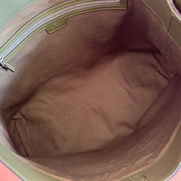 GG 25FW Beatrix Handbag 35cm Moss Green Suede SHW