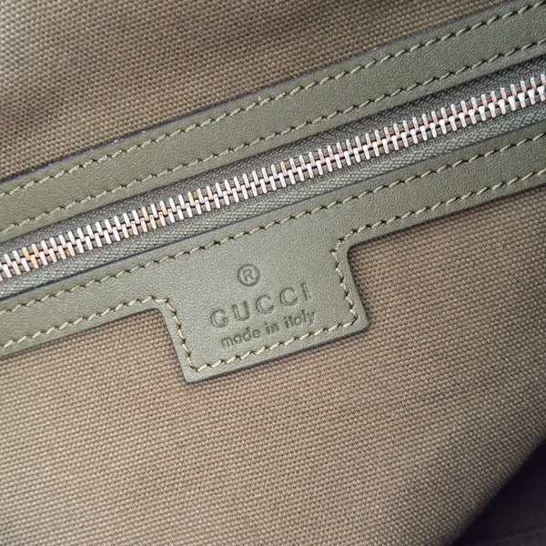 GG 25FW Beatrix Handbag 40cm Moss Green Suede SHW