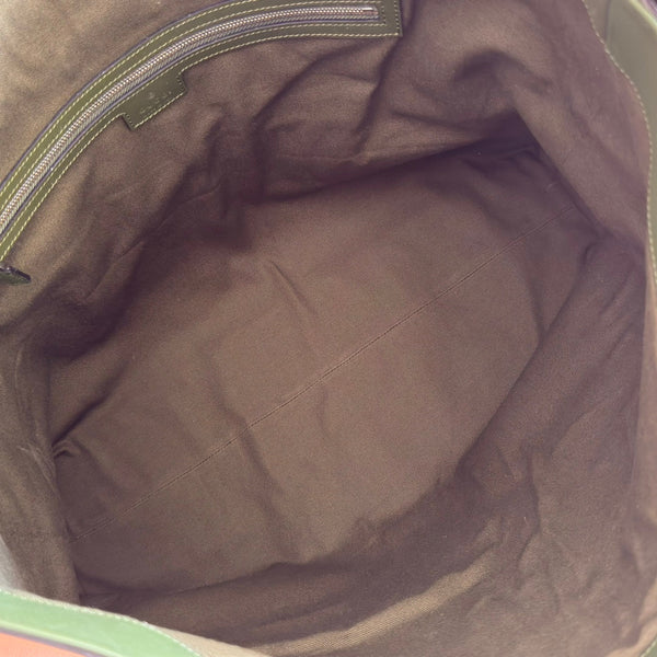 GG 25FW Beatrix Handbag 40cm Moss Green Suede SHW