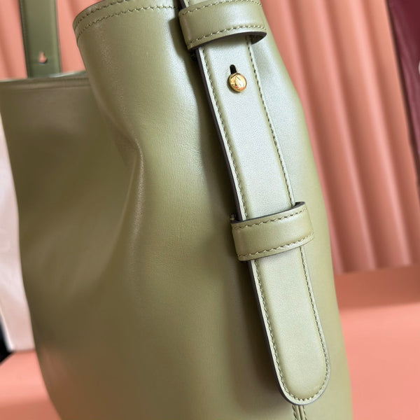 GG 25FW Beatrix Handbag 40cm Green Calfskin GHW