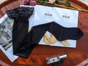 Wolford Satin Touch 20D Lace Thigh-High Stockings