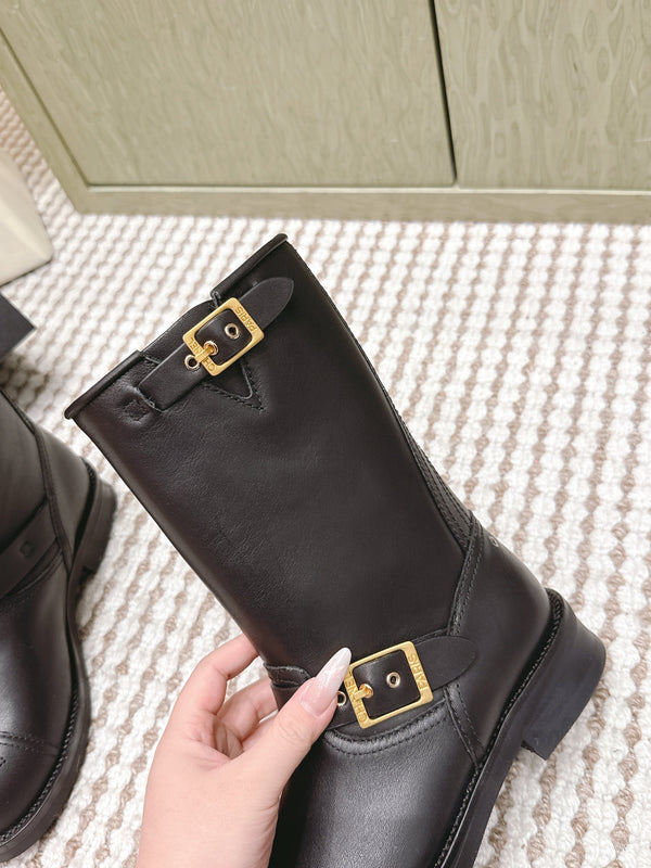 Chanel Vintage Chelsea Boots Black Calfskin 567774