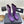 Bottes de pluie vintage Chanel 26 en peau de mouton violette 476070
