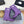 Bottes de pluie vintage Chanel 26 en peau de mouton violette 476070