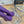 Bottes de pluie vintage Chanel 26 en peau de mouton violette 476070