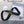 Ceinture Élastique en Peau d'Agneau Noire 30mm avec Boucle Logo Strass CC 614238