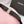 CC Stamp Buckle Women Belt 30mm Elastic Black Cowhide 196840