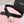 CC Stamp Buckle Women Belt 30mm Elastic Black Cowhide 196840