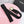 CC Stamp Buckle Women Belt 30mm Elastic Black Cowhide 196837