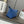Sac à main Loewe Puzzle Fold 22 cm en cuir de veau brillant bleu 274150