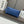 Sac à main Loewe Puzzle Fold 22 cm en cuir de veau brillant bleu 274150