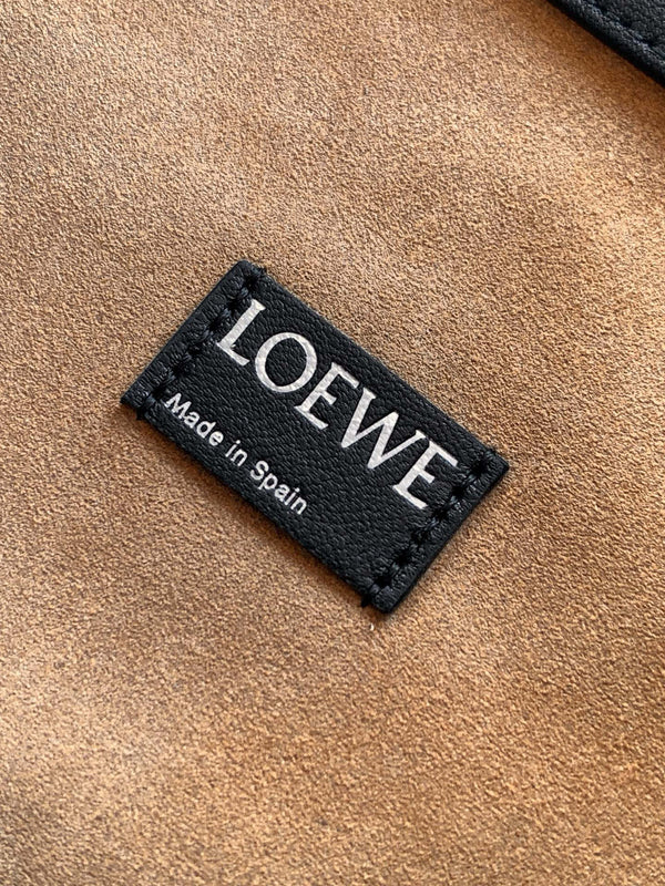 Loewe Flamenco Tote Bag 38 in Black mix White  Lamskin 274216