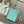 Sac cabas LOE Standard A5 en cuir de veau turquoise brillant 274269