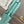 Sac cabas LOE Standard A5 en cuir de veau turquoise brillant 274269
