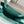 Sac cabas LOE Standard A5 en cuir de veau turquoise brillant 274269