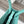 Sac cabas LOE Standard A5 en cuir de veau turquoise brillant 274269