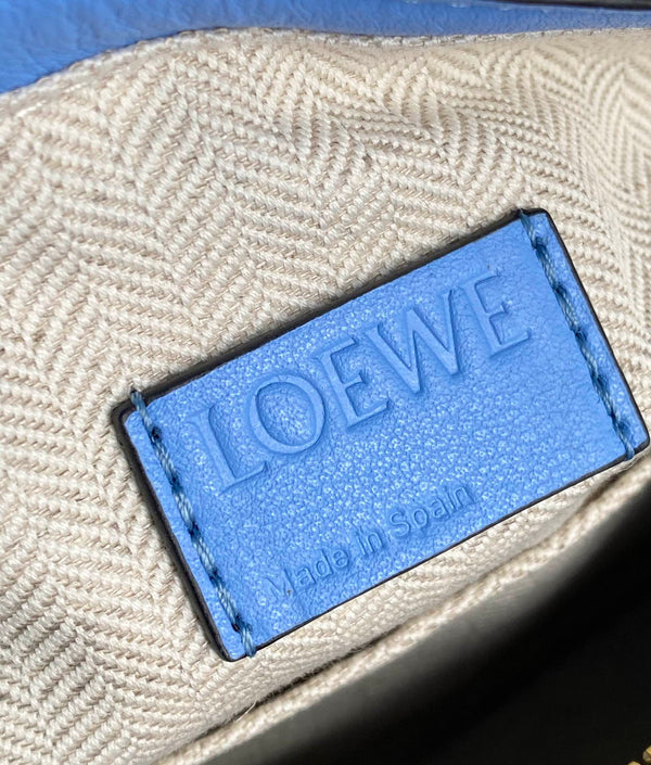 LOE Puzzle Hobo 29cm in Classic Blue Calfskin 274276