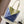 LOE 31 Medium Puzzle Fold Tote In Olive Mix Blue Glossy Cowhide 274311