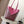 Cabas pliant LOE 31 de taille moyenne en cuir de vachette brillant rouge cramoisi 274309