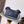 Loewe Ola Handbag Medium 26cm in Blue Silver Calfskin Leather 274228