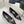 Jimmy Choo 26WF Pointed Toe Rhinestone Bow Chunky Heel Black in  Sheepskin 573540