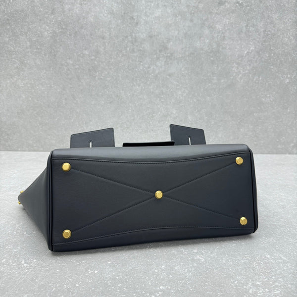 Bel Air Carry All Bag 30 in Black Nappa Lambskin Silver Hardware
