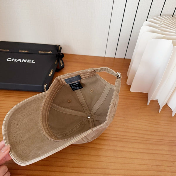 Casquette de baseball Chanel Neuve Marron en Coton 960121