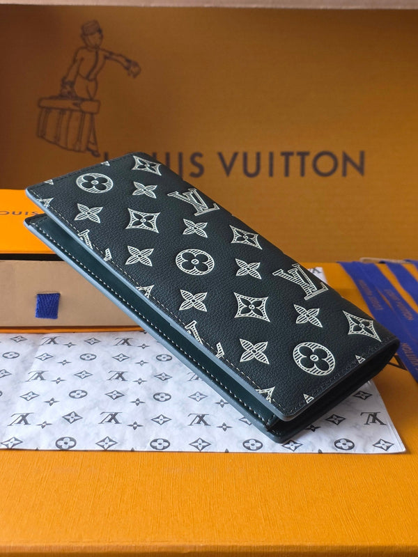 LV Brazza Wallet 19 Dark Grey Calfskin 274805