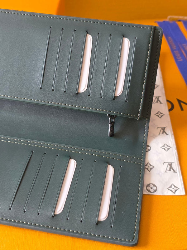 LV Brazza Wallet 19 Dark Grey Calfskin 274805