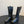 Maison Margiela 25ss Bottes d'équitation hautes à bout carré en cuir noir brillant 580415