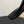 Maison Margiela 25ss Bottes d'équitation hautes à bout carré en cuir noir brillant 580415