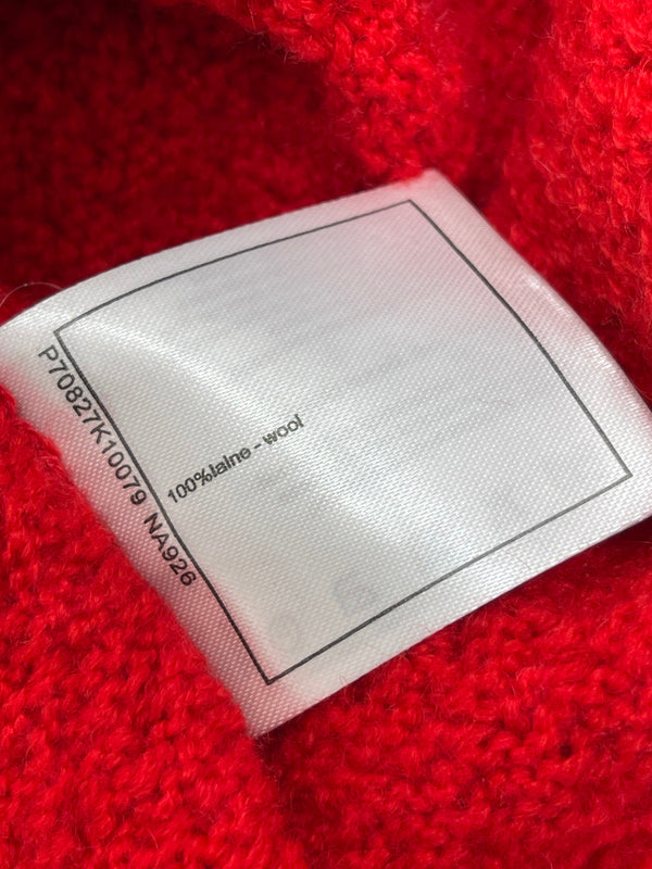 PULL TRICOTÉ ROUGE AVEC LOGO CHANEL 26 335405