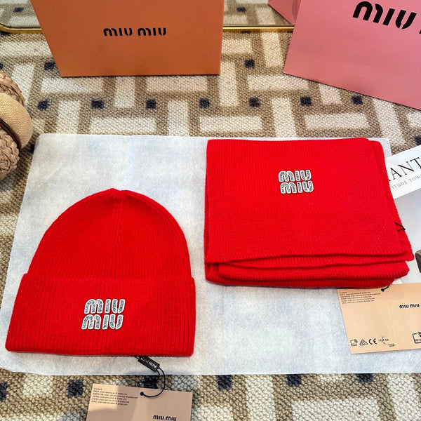 Miu Miu Red Wool Knit Set 979751