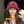 Moncler Cute Bunny Fur Heart Pearl Fisherman's Hat in Burgundy 980324