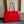 Celine 26 New Smiley Face Red Bag in Cowhide 276209