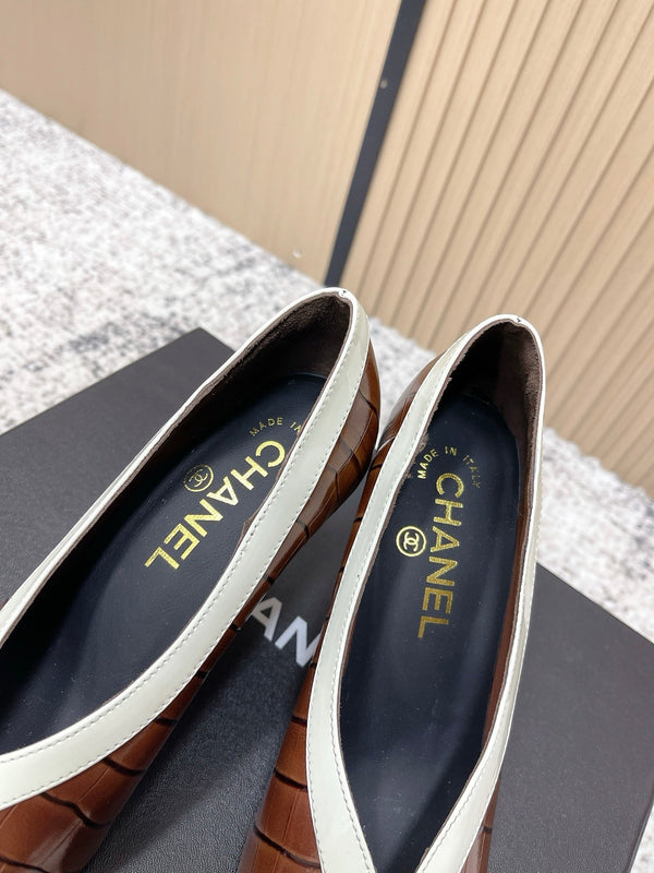 Chanel 26 Closed-Toe Slingback Brown in Cowhide 591407