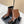 Chanel Croc-Embossed Square-Toe Dark Brown Ankle Boots in Cowhide 591401