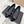 Ballerine Chanel siglée CC entrelacés en agneau noir 591388