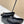 Ballerine Chanel siglée CC entrelacés en agneau noir 591388