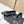 Chanel 26 Tiger Print Gray Black Ballet Flat in Sheepskin Wool 591375