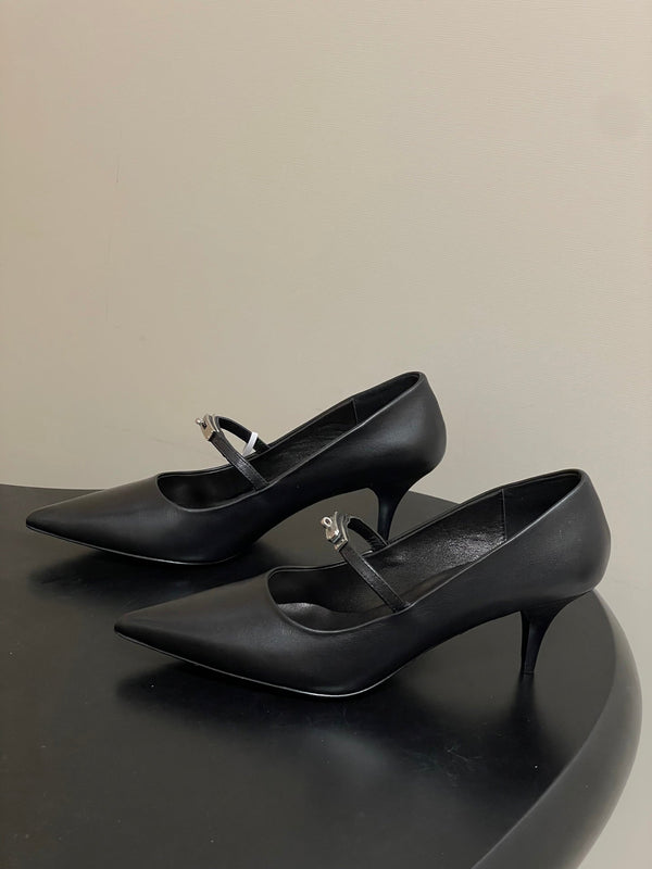 HM 26 Majeste 60 Pump Black in Calfskin 593830