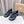 Loewe x on Angpao Couple Running Sneakers Black Gray Nylon Calfskin 597420