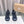 Loewe x on Angpao Couple Running Sneakers Black Gray Nylon Calfskin 597420