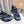 Loewe x on Angpao Couple Running Sneakers Black Gray Nylon Calfskin 597420