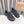 Loewe x on Angpao Couple Running Sneakers Charcoal Black Nylon Calfskin 597419
