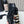 Bottes courtes Chanel CC Combat à perles noires en cuir de veau 597894