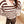 Chanel 26 Polo rayé color-block à col blanc rouge en laine mélangée 799250