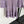 Robe longue évasée à manches longues en maille ajourée Chanel violet cachemire20254806
