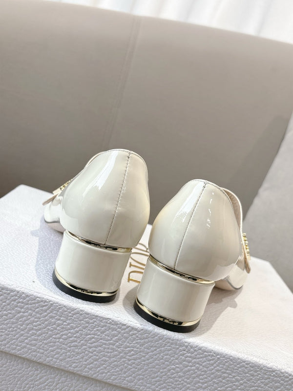 CD Mary Jane High Heels 40 White in Patent leather 598179