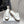 CD 25SS D-Attitude Wedge Sandals 90 White in Cowhide 598107
